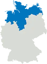 Karte von Norddeutschland
